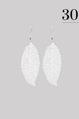 Dancing leaf earrings silver
