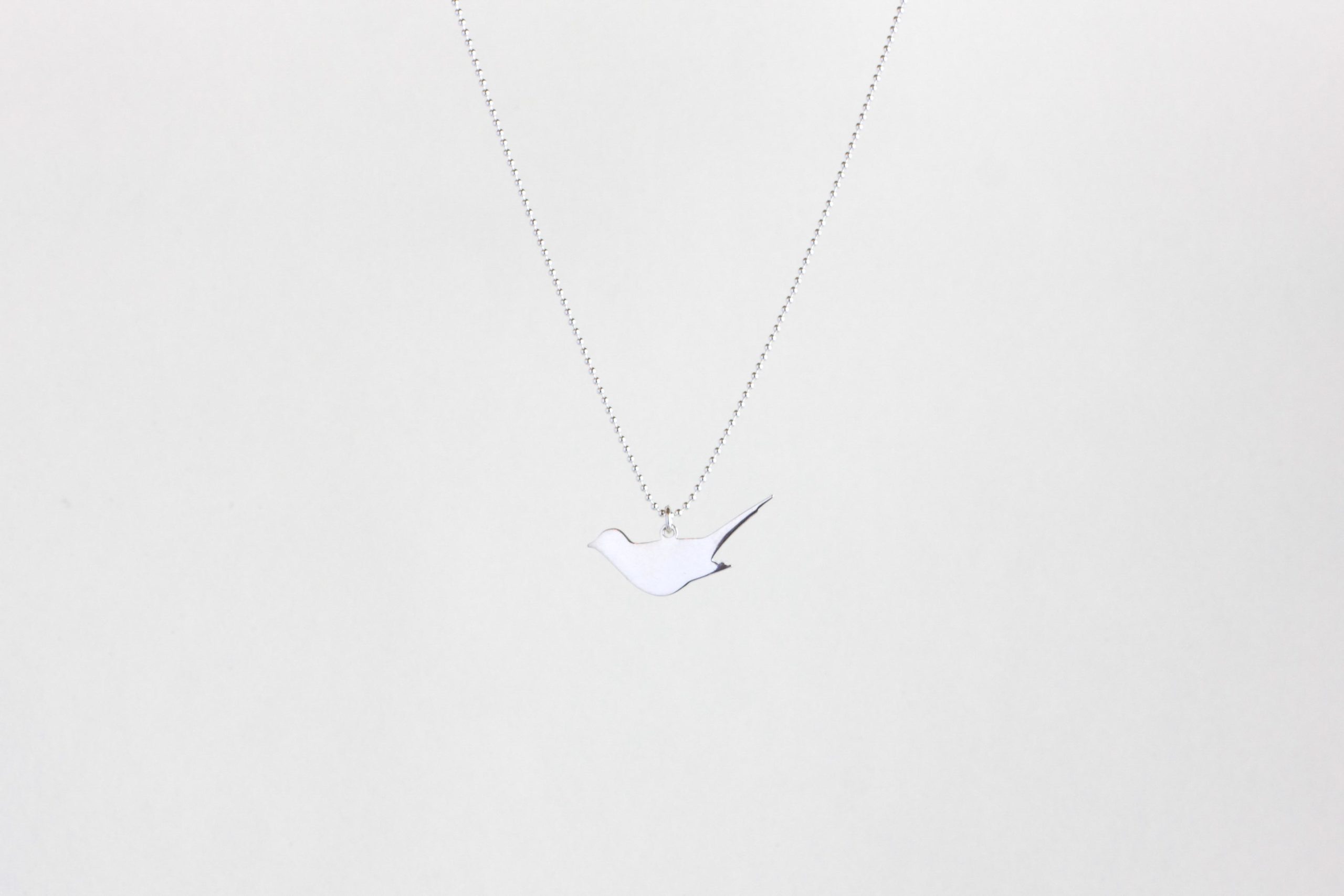 Diving bird necklace silver Diving bird necklace silver
