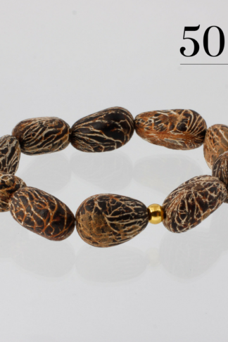 Golden chonta nut bracelet