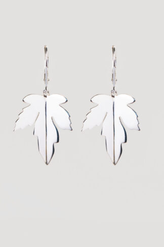 Dutch maple leaf earrings silver