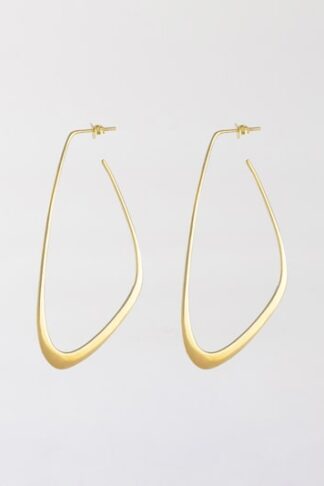Gold sustainable ethical conscious bridal flow tide earrings