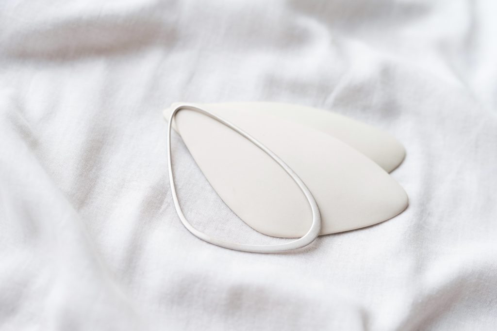 larger sizes sustainable ethical bridal silver bracelet style photo