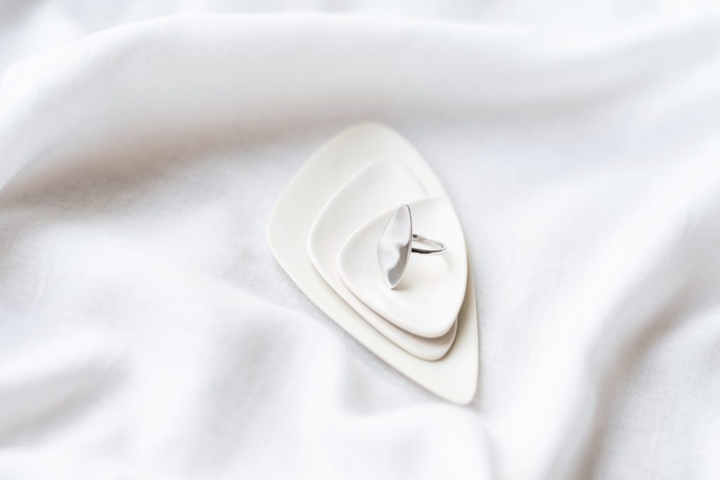 larger sizes sustainable ethical bridal silver ring style photo