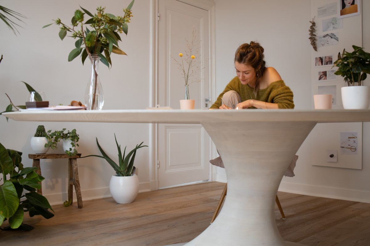 sustainable botanical jewellery capsule collection in the making