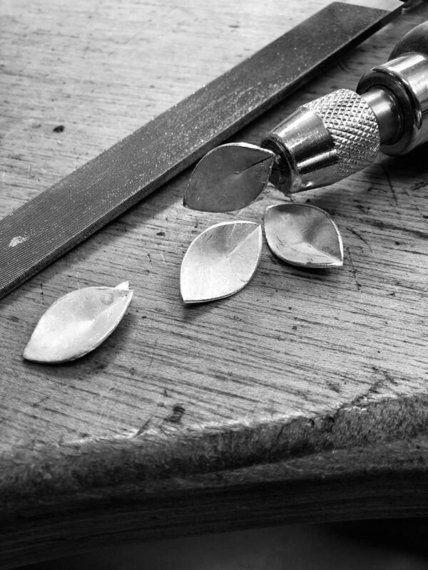 sustainable ethical botanical jewellery flower petal samples