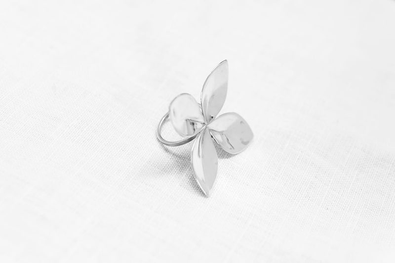 Grand floret ring recycled sterling silver Grand floret ring recycled sterling silver