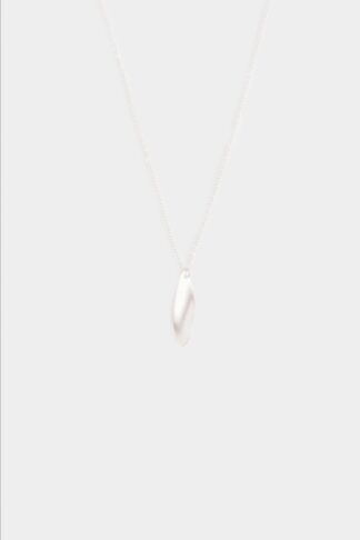 Swirling wind necklace silver