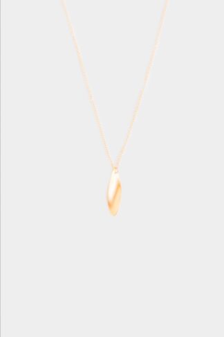 Swirling wind necklace gold plated