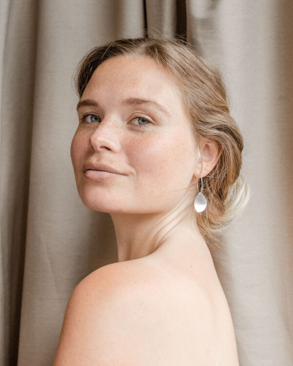 Singo Creole Earrings Silver