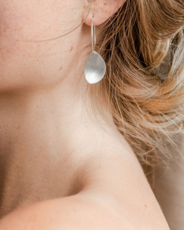 Singo Creole Earrings Silver